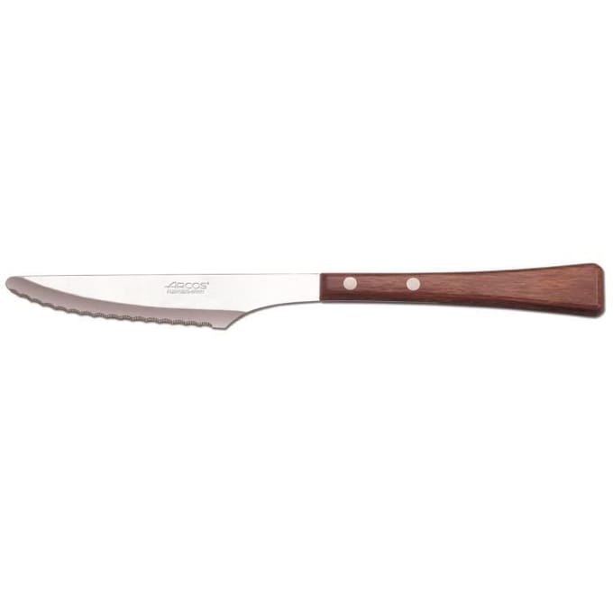 Tafelmes - Arcos - Manchega 479400 - 18/10 roestvrij staal - Lemmet 12 cm - Geperst hout