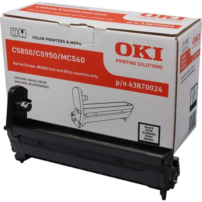 OKI 43870024 drum zwart (origineel)