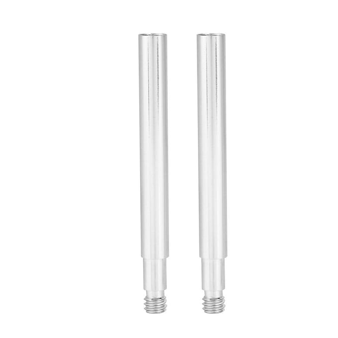 2 Pièces 60mm Rallonge de Valve Presta de Vélo Extension de Valves de Pneu Intérieur Silver