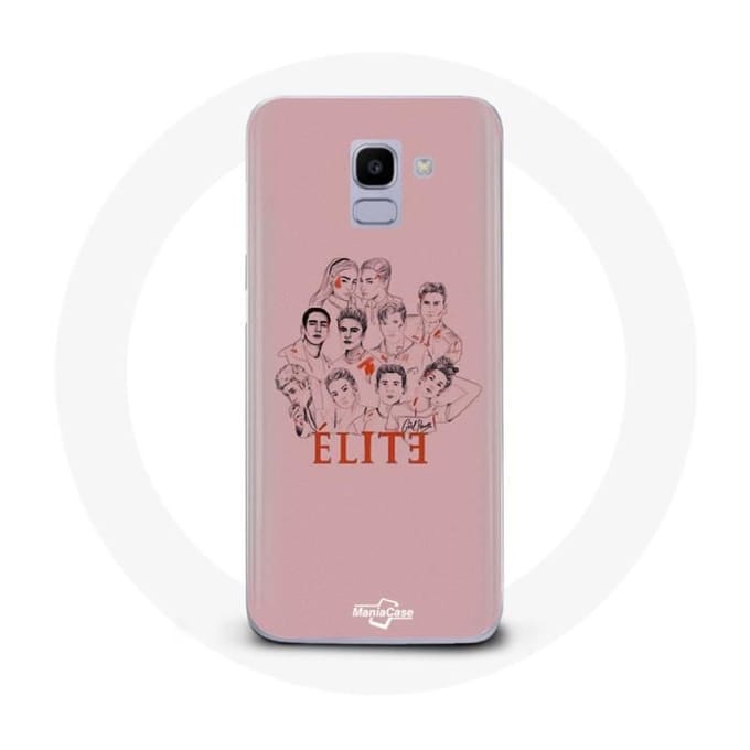 Hoesje - Samsung - Galaxy J6 2018 - Hard - Roze - Afbeelding personages Fanart Logo