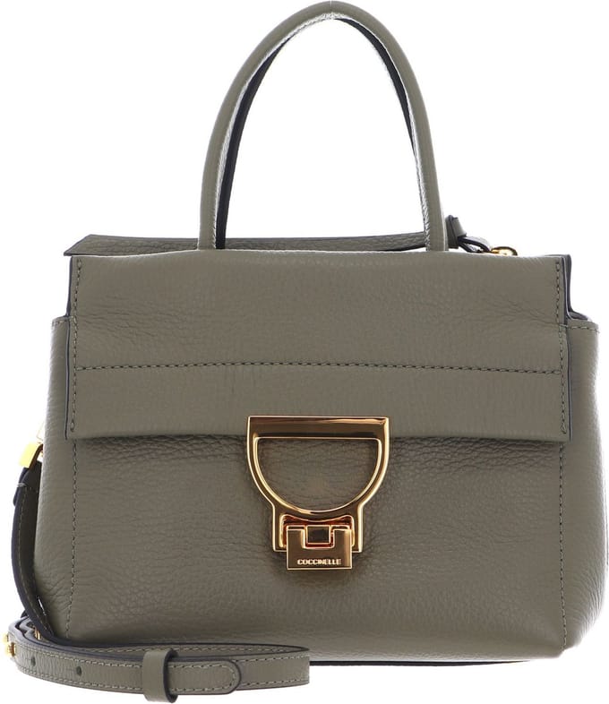COCCINELLE Leren Handtas Schoudertas Arlettis Handbag Laurel Green Kaki