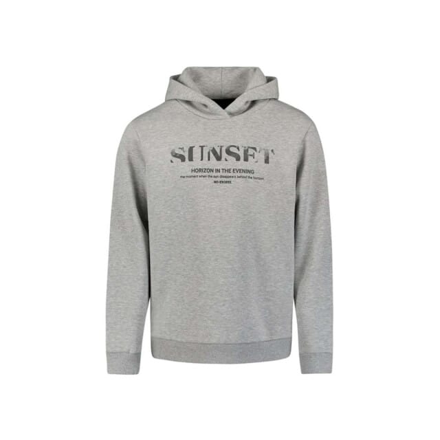 No Excess Sweater Hooded Grey Melange Größe: S | Kaputzenpullis Outlet | Herren | Grau