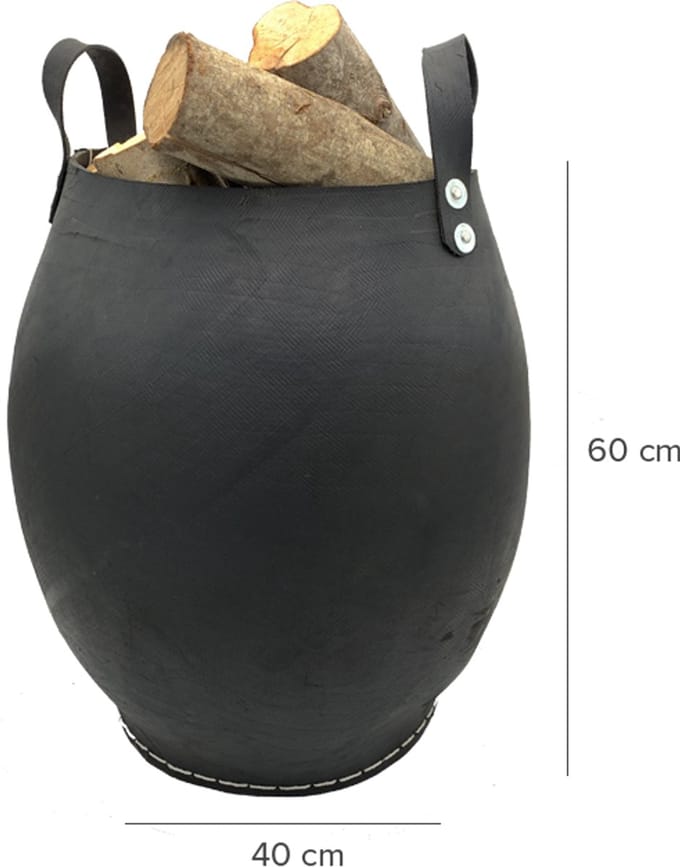 Houtmand gerecycled rubber - D30/H51 - stevig en duurzaam