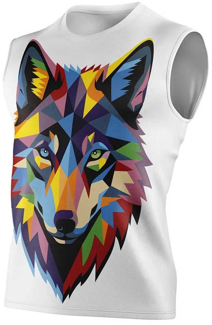 Otso Be A Wolf Mouwloos T-shirt Wit S Man