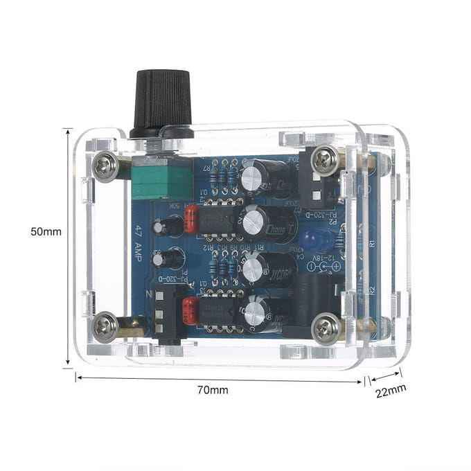 47 Amp DIY NE5532 Hi-Fi Hoofdtelefoonversterker Kit Met Behuizing DC9V-18V