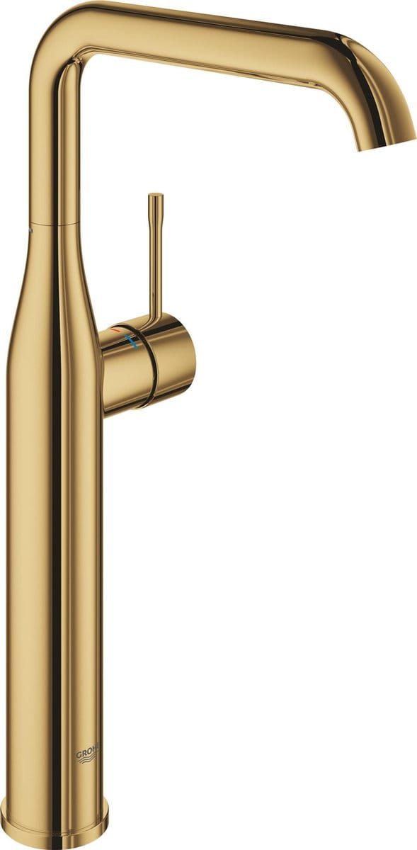 GROHE Essence New Wastafelkraan - Extra hoge draaibare uitloop - Cool Sunrise
