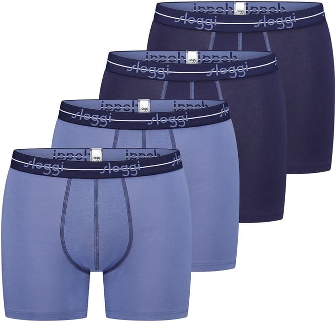 sloggi Heren lang short / pant 4 pack men Start