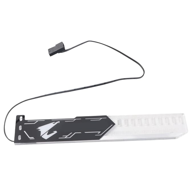 RGB Grafische Kaart Ondersteuningsbeugel Acryl GPU Houder Standaard Groot 4PIN voor Desktop Computer 25cm white