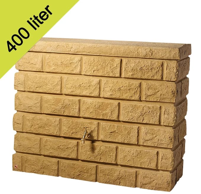 GARANTIA ROCKY Muurreservoir 400 liter zandsteen
