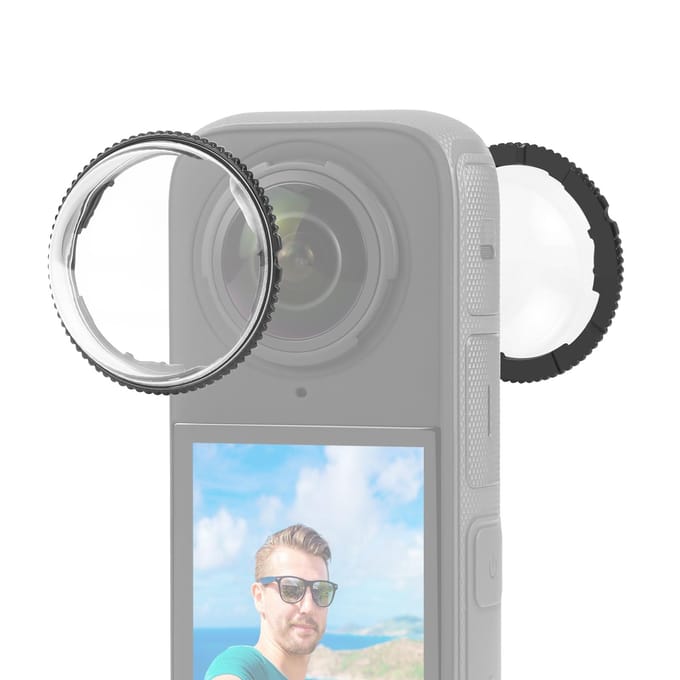 PULUZ PU989T Protections d'objectif pour caméra panoramique Couvercle de protection d'objectif Transparent Bouchon d'objectif de remplacement transparent