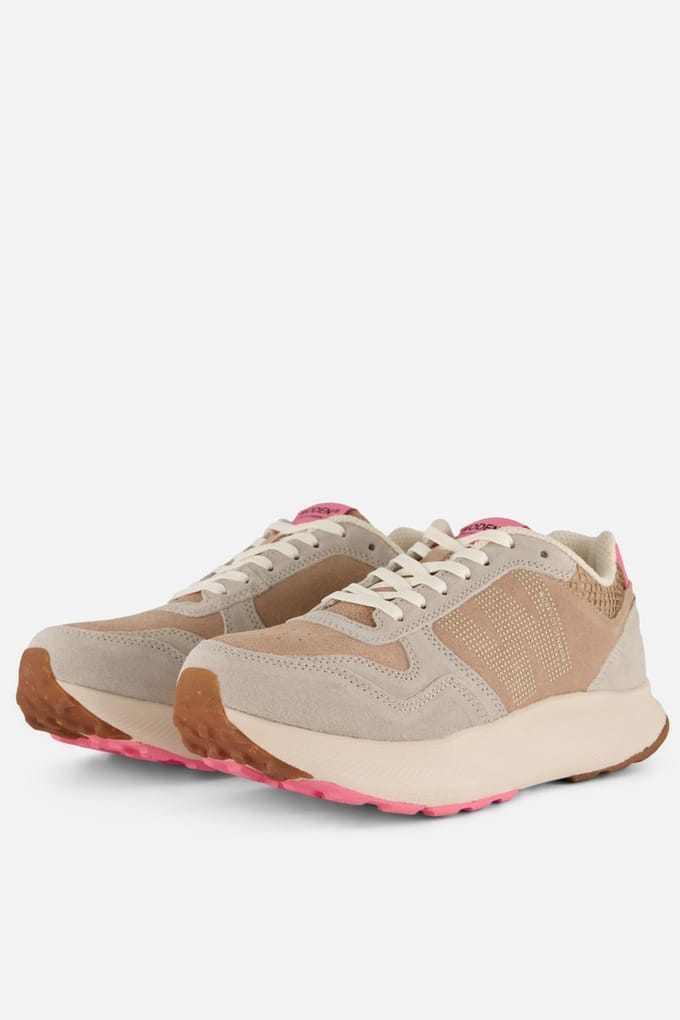 Woden Mathilde Runners Sneakers roze Suede - Maat 42