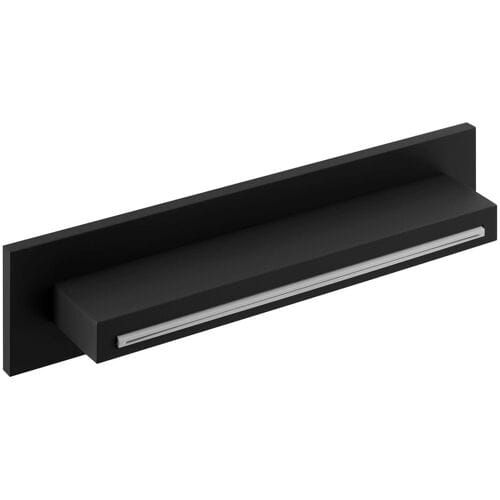 Herzbach DEEP BLACK Wall-mounted overflow spout XL 23.697000.1.12