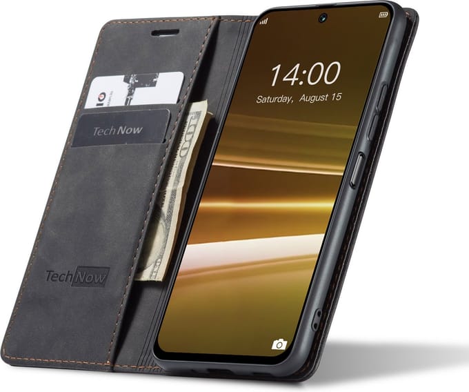 Hoesje geschikt voor HTC U23 Pro - Book Case Leer Slimline Zwart