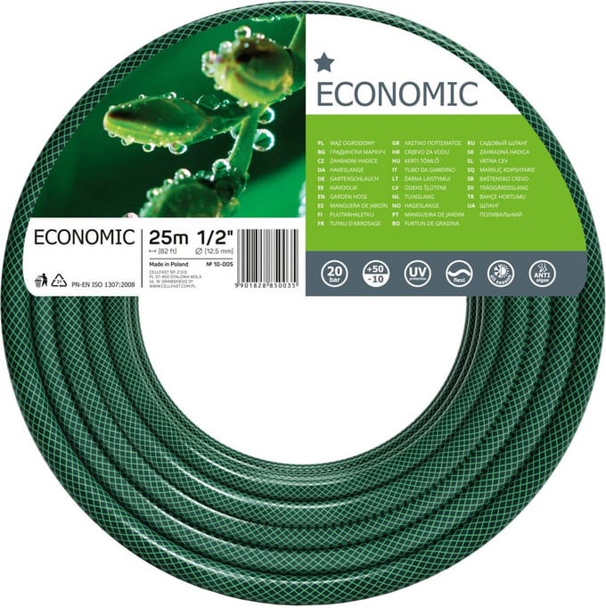 Cellfast Economic - Tuinslang 1/2"  25m - 3-laags