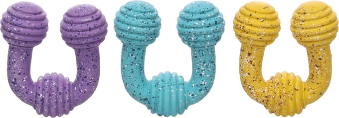 Flamingo - Hondenspeelgoed - Speelgoed Freckles U-Ring Meerdere kleuren - 10 x 4 x 10cm - 1st