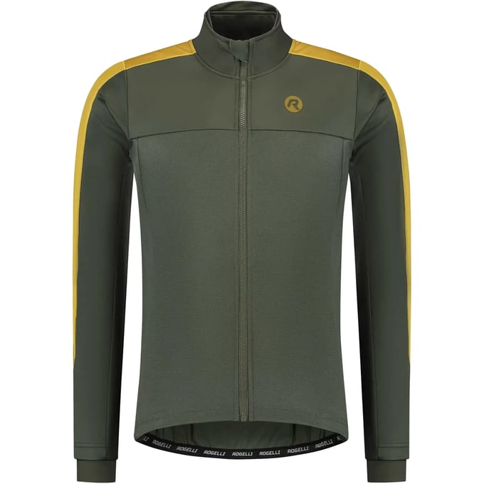 Rogelli Freeze Heren Fietsjack Winter - Winddicht - Grijs/Geel