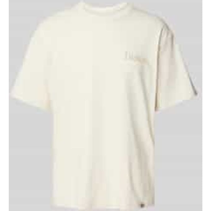 T-shirt met labelprint, model ''COMPANION SCRIPT'