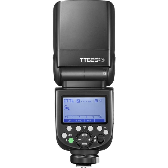 Godox Thinklite TT685IIN TTL flitser op camera 2.4G Wirelss X-systeemflitser GN60 hoge snelheid zwart
