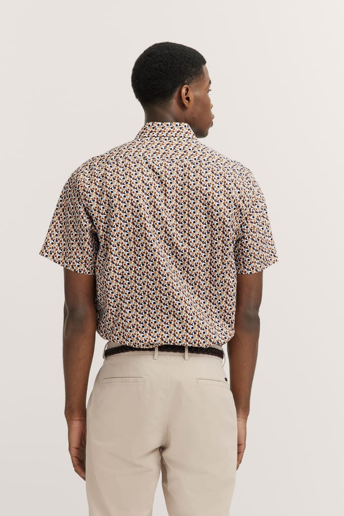 Bugatti Herren Shirt met button-down kraag