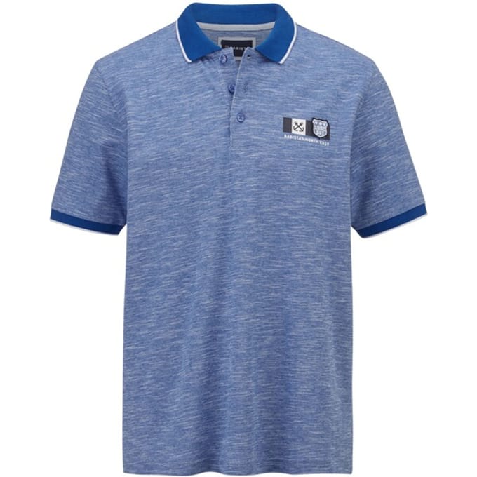 Babista herren Poloshirt - 56/58 - blauw - Plus Size