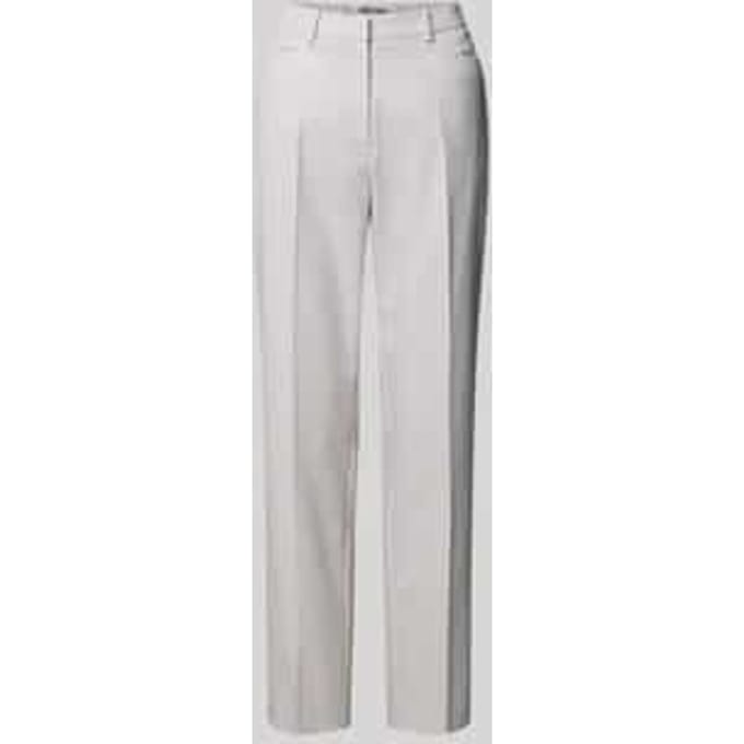 Broek met persplooien en steekzakken