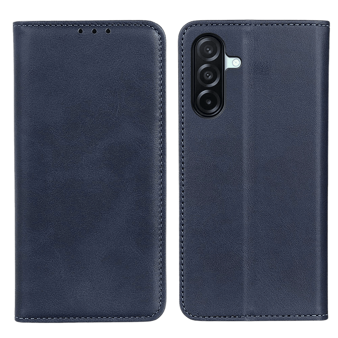 CaseBody Samsung Galaxy A27 Real Leather Wallet Hoesje Blauw