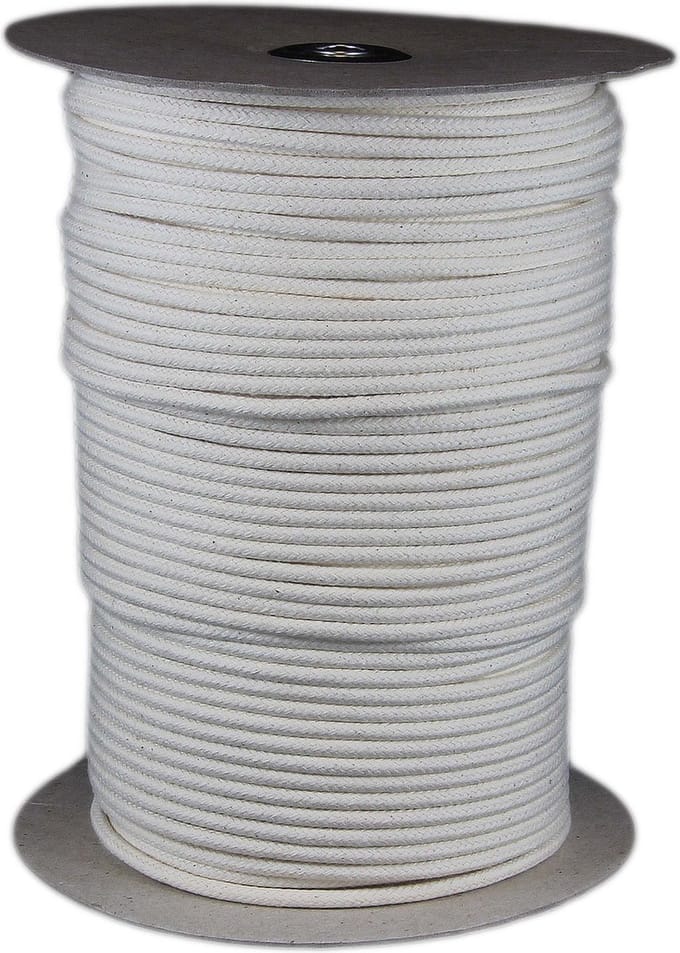 Katoenkoord - Wit - Touw - 5mm x 200mtr - haspel