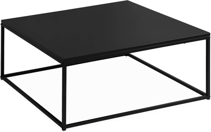 sweeek - Salontafel, industrielle, zwart metaal design L 80 x l 80 x h 36cm