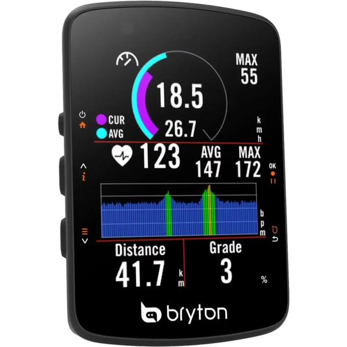Bryton Rider 550d Cad/hrm Fietscomputer Transparant