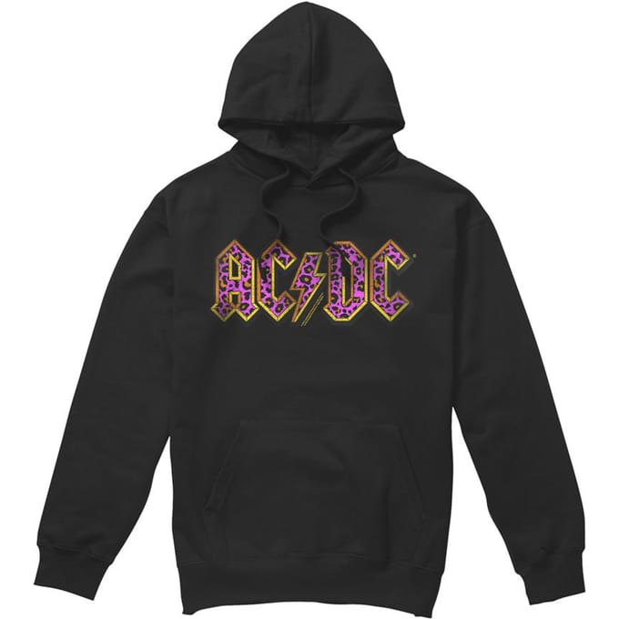 AC/DC Heren Animal Print Hoodie (Zwart)