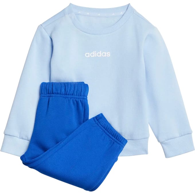 Adidas Essentials Linear Joggers Set Blauw 3-4 Years Kinderen