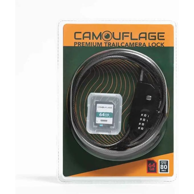 Antivolset met kettingen en SD-kaart voor camera Camouflage