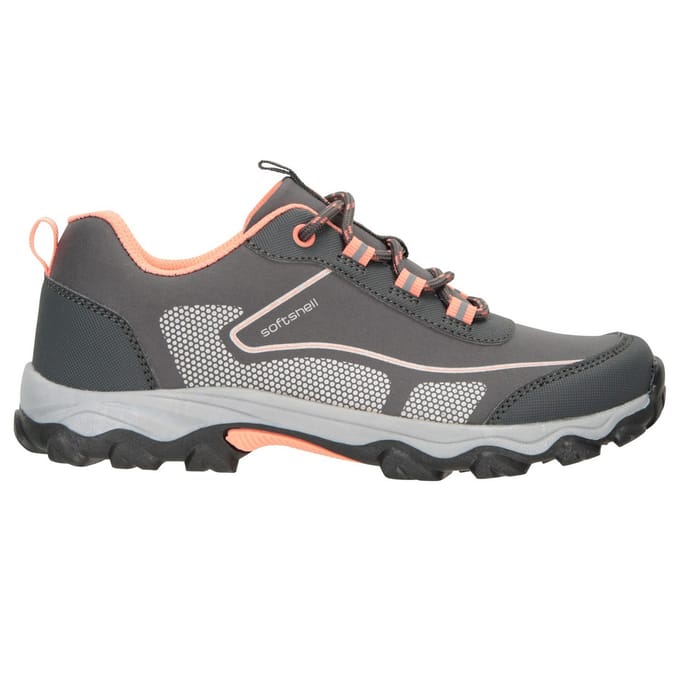 Mountain Warehouse Softshell wandelschoenen voor kinderen (Lichtgrijs)