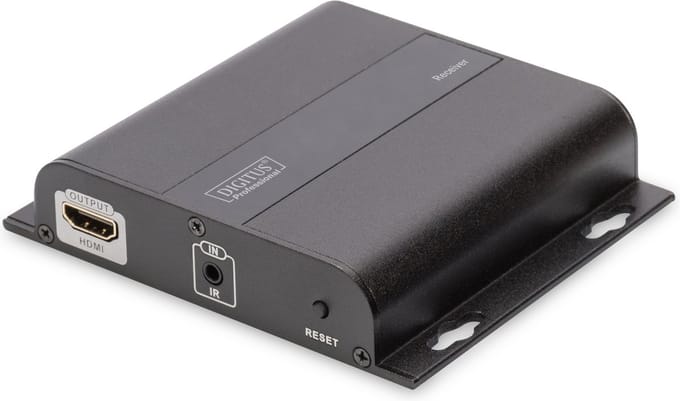 DIGITUS Professional 4K HDMI Extender via CAT / IP (1-Pack Receiver Unit) Up to 120 meters