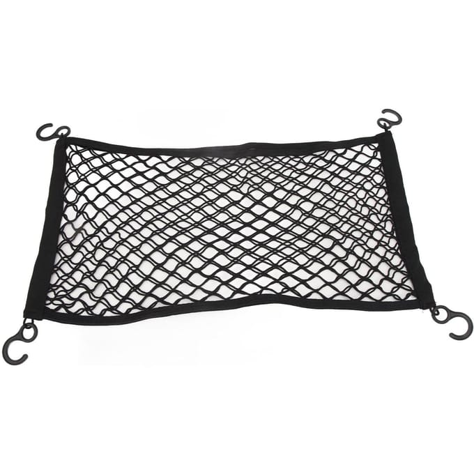 Campingwagen Bagagenet Latex Hoge Elasticiteit Haakontwerp Elastiek Vast Dubbellaags Mesh Bagagenet white
