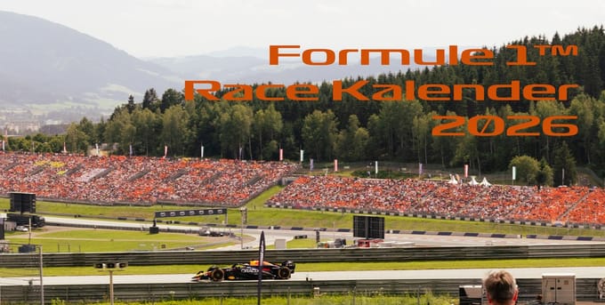 F1 bureaukalender 2026