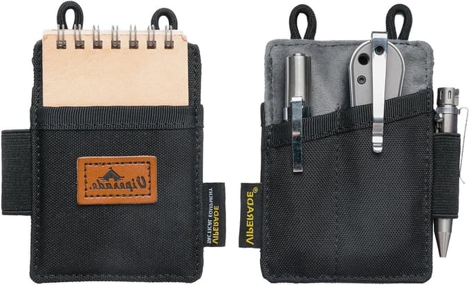 Micro EDC Pouch met Elastische Penhouder, Slimme Pocket Organizer voor Mannen, Kleine Tool Pouches voor Multitools en Accessoires