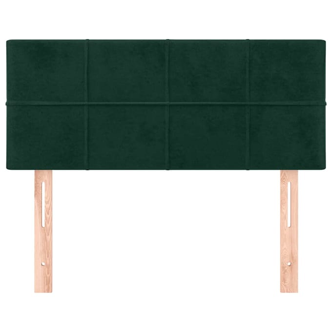 vidaXL - Hoofdbord - 100x5x78/88 - cm - fluweel - donkergroen