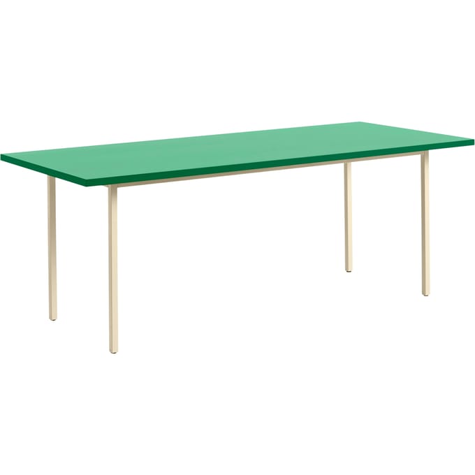 HAY Two Colour Tafel rechthoekig - 200 x 90 cm - ivory - green mint