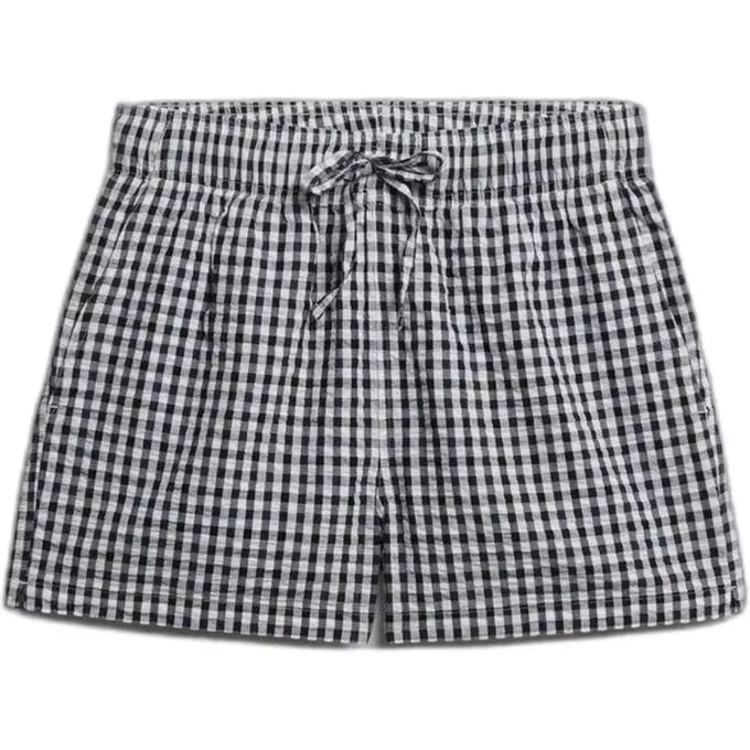 Superdry - Gestreepte elastische short van biologisch katoen - Dames - Korte broeken