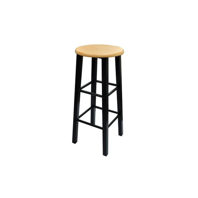 vidaXL - Eetset - hout - met - zwart - staal - tan