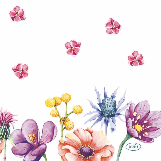 Servetten “Breezy Butterflies” 24 x 24 cm