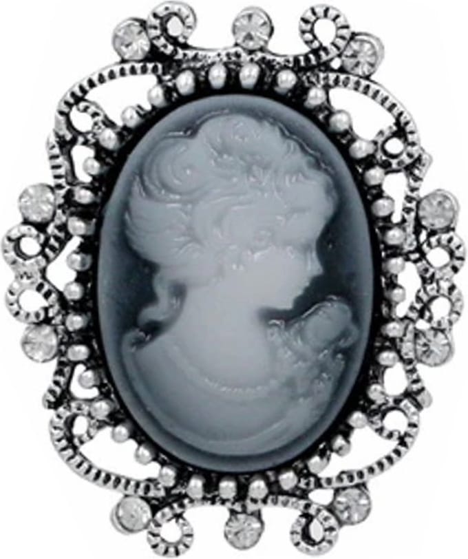 Fako Bijoux® - Broche - Retro - Corry-Anne - 30x36mm