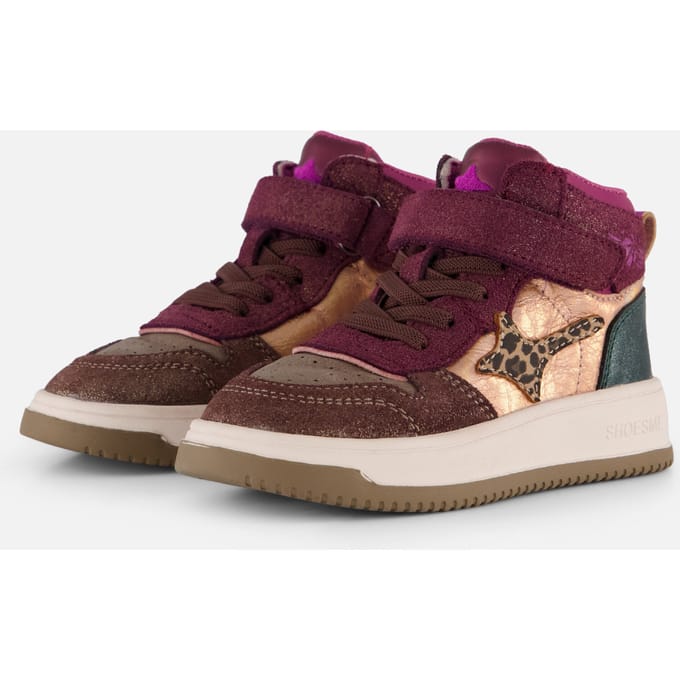 Shoesme Shoesme Veterboots paars Synthetisch