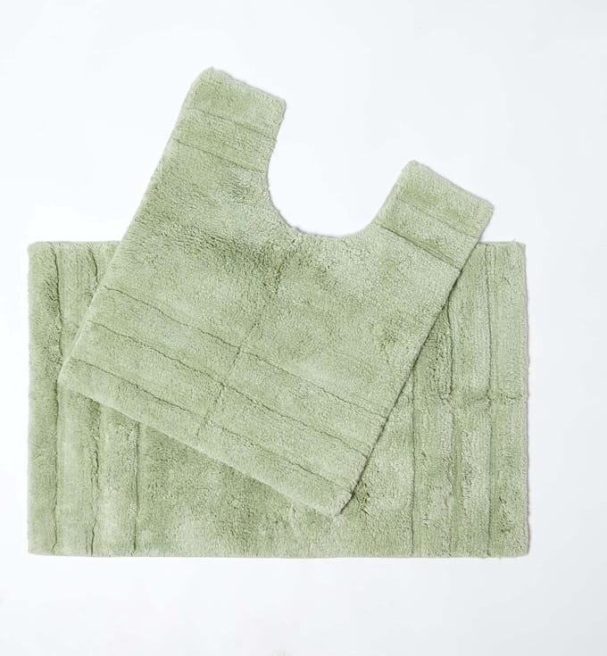 Homescapes badmattenset 2 stuks Spa Surpreme limoengroen
