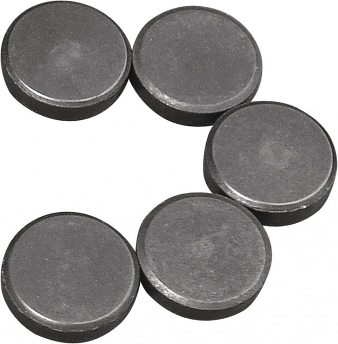 Rayher hobby en knutselen magneten - 40x stuks - formaat D20 x H5 mm - metaal - rond