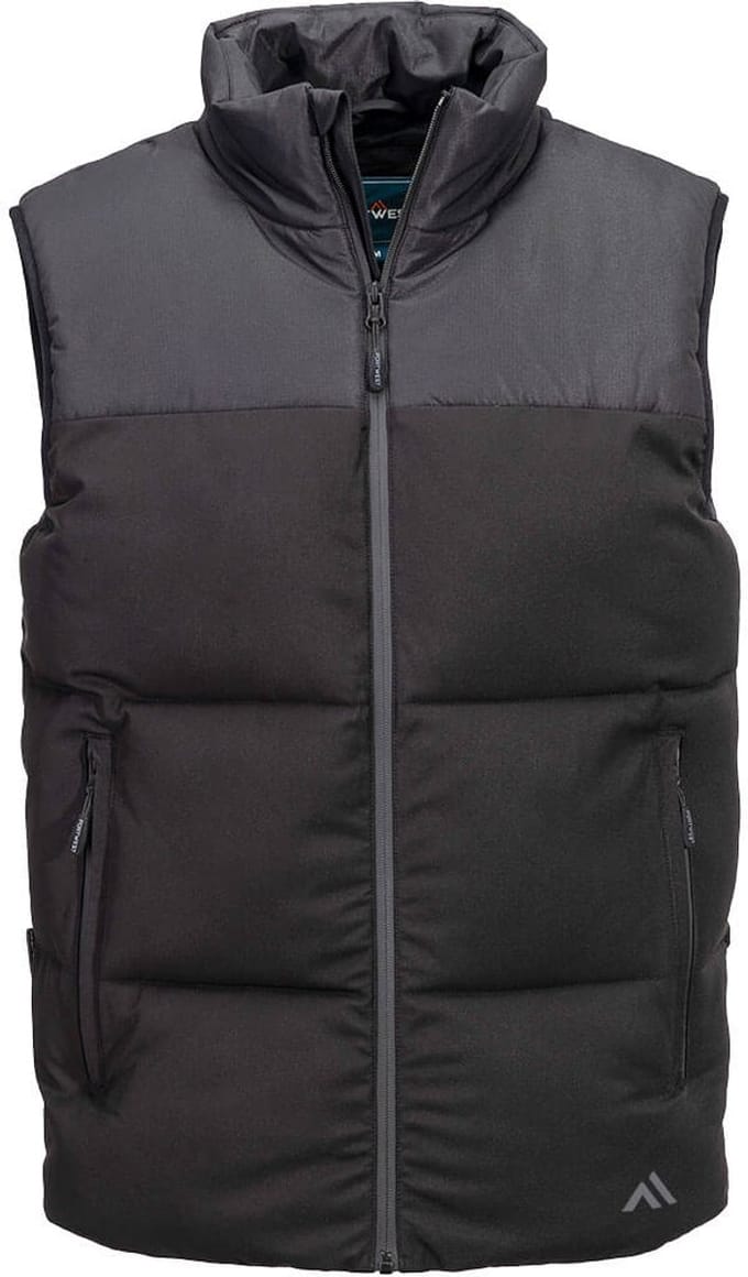 Portwest KX3 geïsoleerde gestepte bodywarmer KX305 - Zwart - L