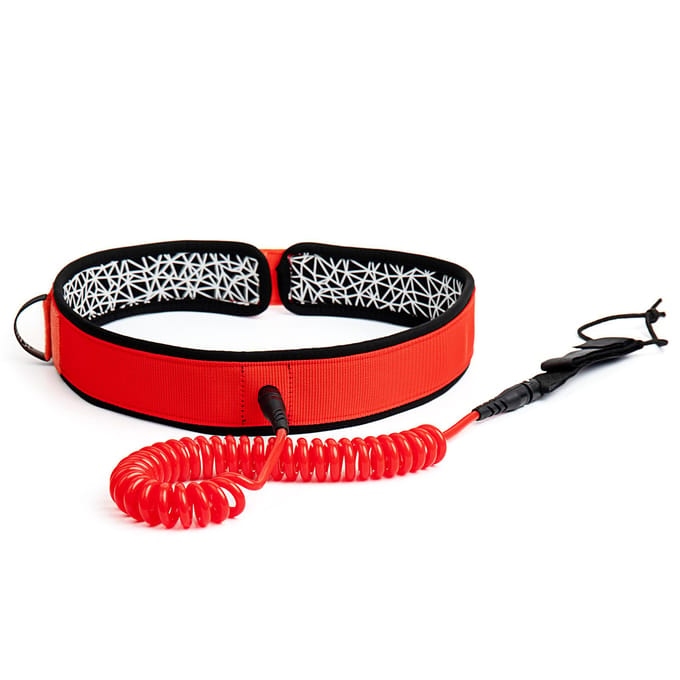 Laisse de taille pour planche de Surf, 7mm d'épaisseur, 10 pieds, enroulée, SUP, Stand Up Paddleboard L rouge