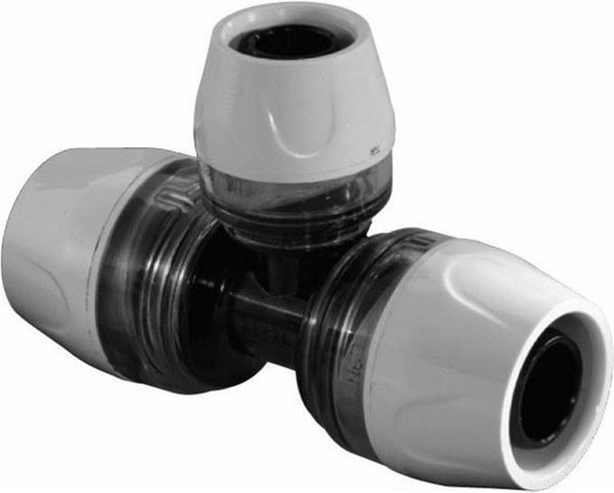 Uponor RTM T stuk verlopend 20x16x20mm