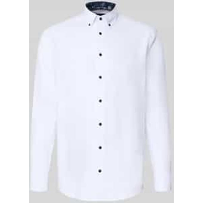 OLYMP Luxor Overhemd, Modern Fit, Button-down, Wit
